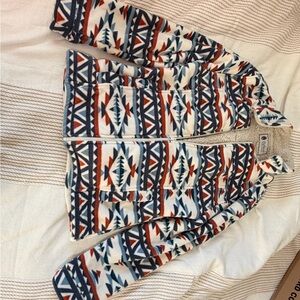 Tribal Pattern Fleece Jacket